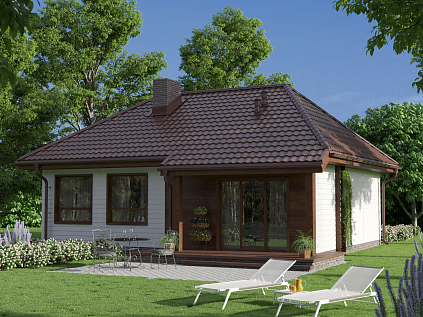 Купить Модульная металлическая черепица АкваСистем / Aqua System, Гётеборг, Rooftop Бархат (матовый) 0,5мм, RAL7016 тёмно-серый - изображение 8